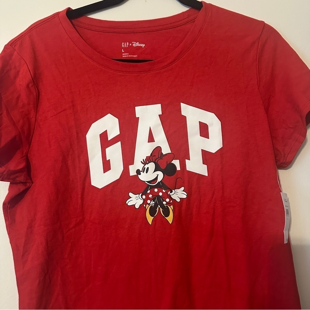 GAP Red Minnie Mouse Shirt women L - Picture 2 of 6